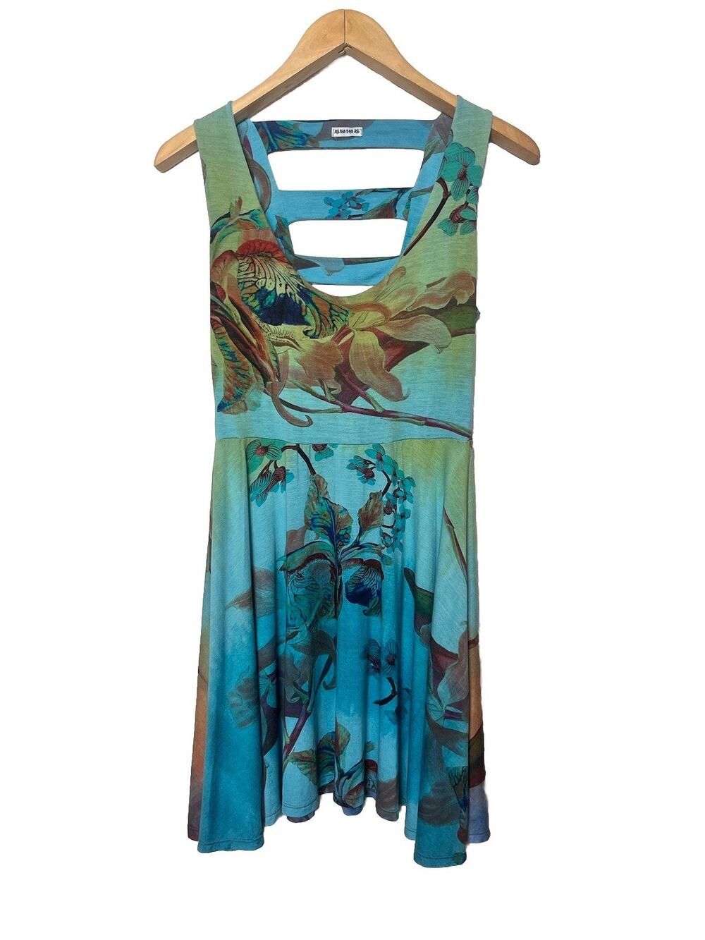 Bio Bao Tank Dress Women’s One Size Multicolor Floral Print Sundress Brazil